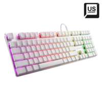 Sharkoon PureWriter RGB Wit | Bedraad Toetsenbord | QWERTY US