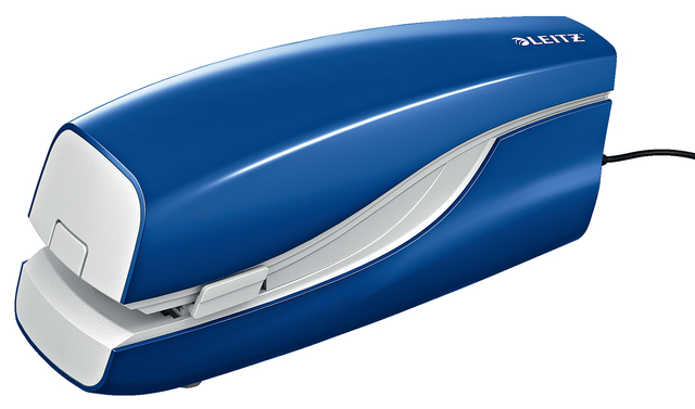 stapler, kantoor, blauw, elektronisch, klemmechanisme