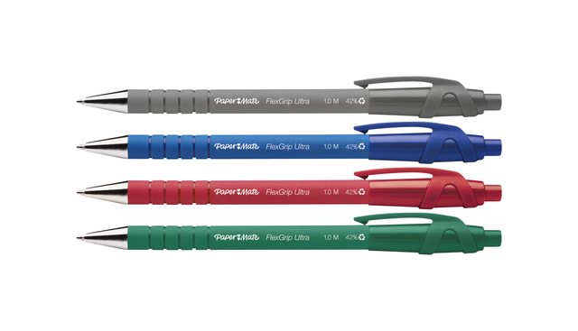 Balpen Paper Mate Flexgrip Ultra medium blauw