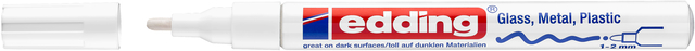 Paintmarker edding 751 op oliebasis 1-2mm creatief wit Paintmarker edding 751 op oliebasis 1-2mm creatief wit