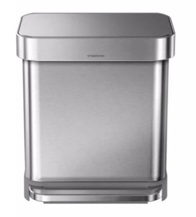 VepaBins Afvalemmer Rectangular Liner Pocket 30L RVS