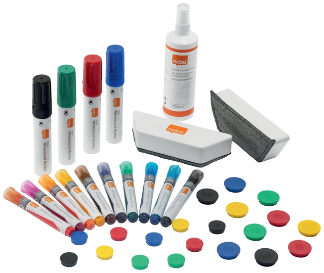 Whiteboard accessoire kit Nobo Move & Meet 37 stuks Whiteboard accessoire kit Nobo Move & Meet 37 stuks