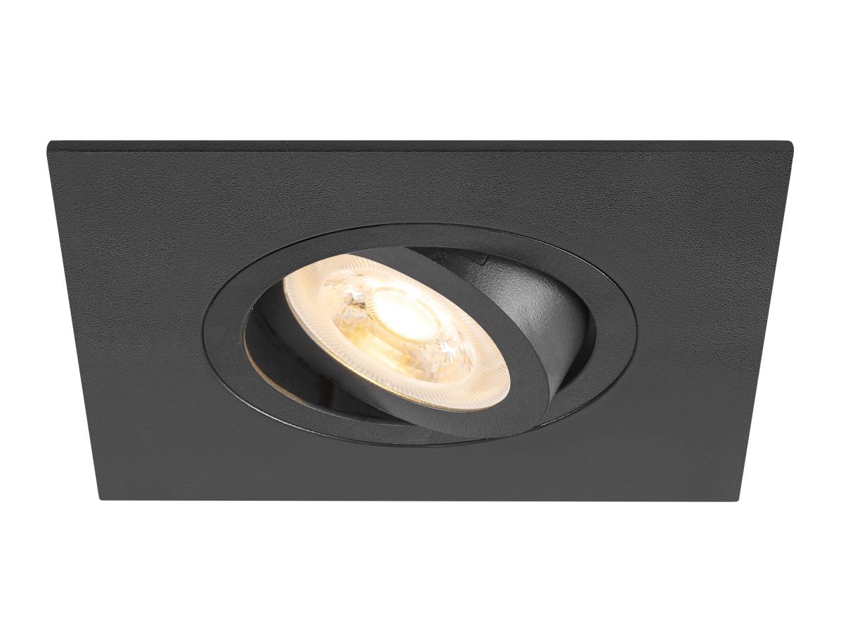 inbouwspot, spot**, downlight, opbouw, kleurzwart