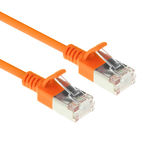 ACT Oranje 7 meter LSZH U/FTP CAT6A datacenter slimline patchkabel snagless met RJ45 connectoren