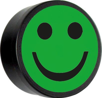 Face groen, set van 5 stuks. - Ø 35mm