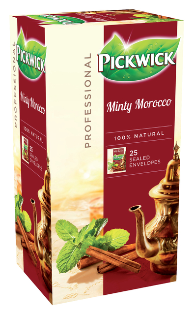 Thee Pickwick minty Morocco 2gr 25 stuks Thee Pickwick minty Morocco 2gr 25 stuks