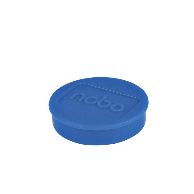 Magneet Nobo 32mm blauw 10 stuks Magneet Nobo 32mm blauw 10 stuks