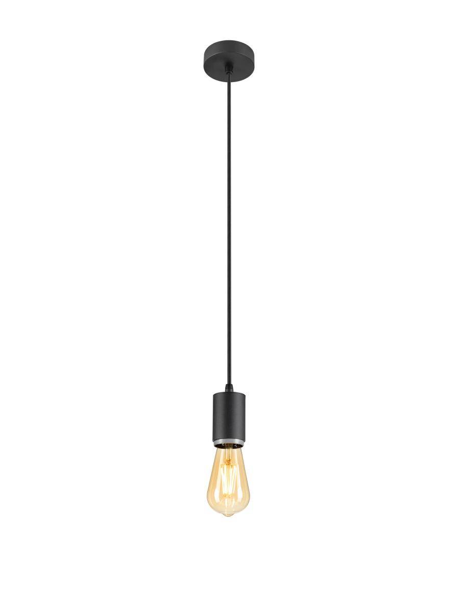 hanglamp, pendel, zwarte kabel, gloeilicht, LED?