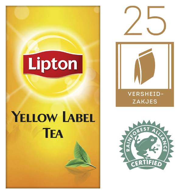 Thee Lipton yellow label 25x1.5gr Thee Lipton yellow label 25x1.5gr