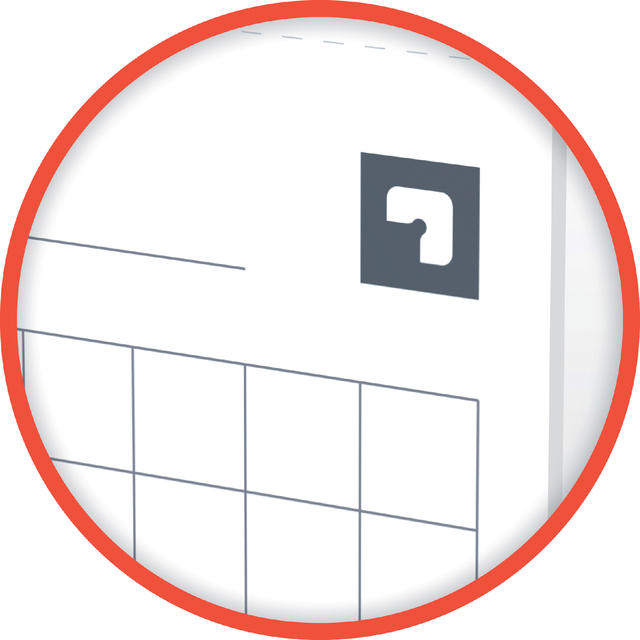 Flipoverpapier Oxford smart 650x980mm ruit 90 gram 20 vel