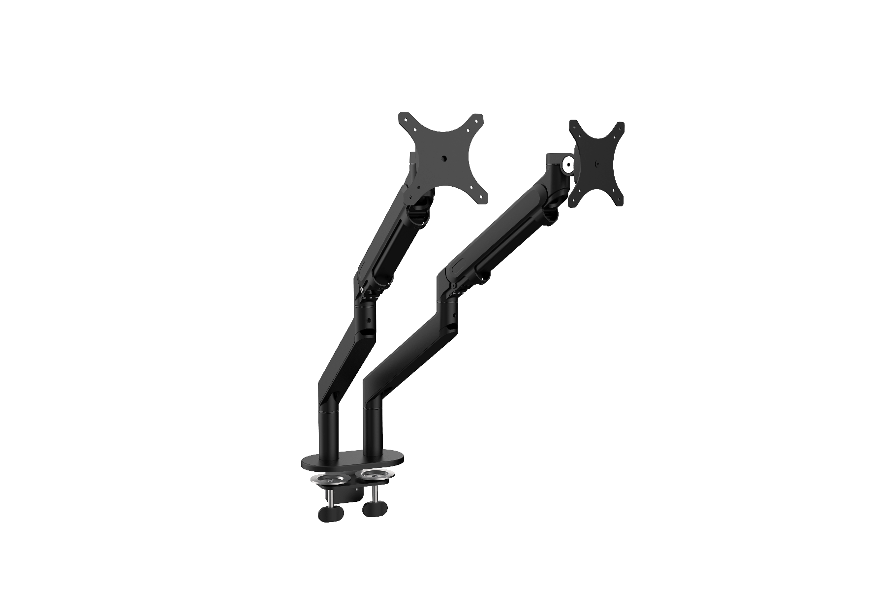 Ergo Monitor Arm Dubbel Zwart Ergo Monitor Arm Dubbel Zwart