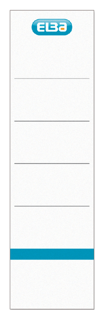 Rug-insteekkaart Elba Rado breed 54x190mm wit 10 stuks Rug-insteekkaart Elba Rado breed 54x190mm wit 10 stuks