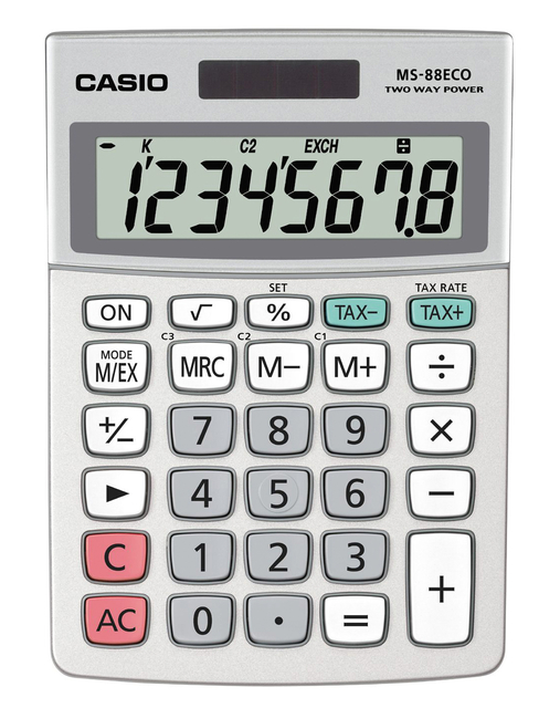 Rekenmachine Casio MS-88ECO Rekenmachine Casio MS-88ECO
