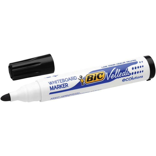 Whiteboardmarker Bic Velleda 1701 rond large zwart Whiteboardmarker Bic Velleda 1701 rond large zwart