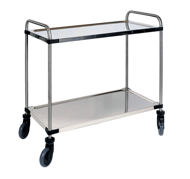 Serveerwagen met 2 plateaus 870x570x950mm Serveerwagen met 2 plateaus 870x570x950mm