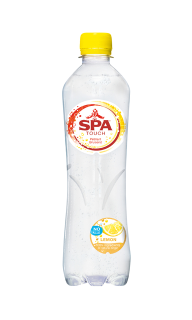 Water Spa Touch sparkling lemon petfles 500ml Water Spa Touch sparkling lemon petfles 500ml
