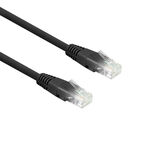 Eminent Zwarte 1 meter U/UTP CAT6 patchkabel met RJ45 connectoren