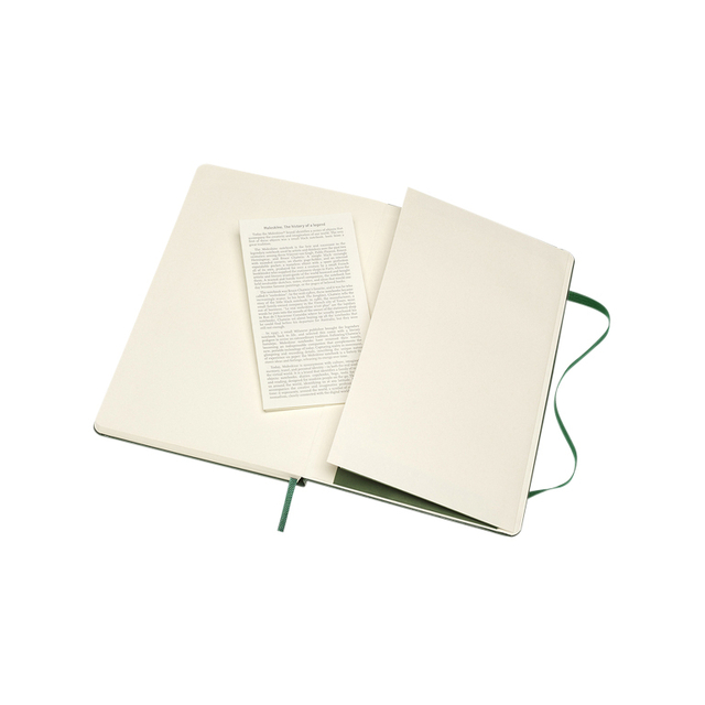Notitieboek Moleskine large 130x210mm blanco hard cover myrtle green