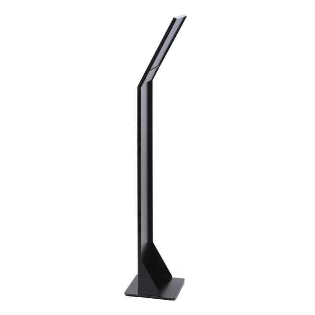 desk lamp, LED lamp, black, slim, angled lamp
