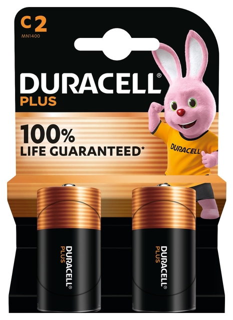 Batterij Duracell Plus 2xC