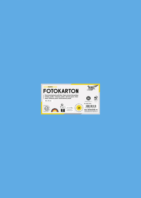 Fotokarton Folia 300gr 50x70cm 33 oceaanblauw