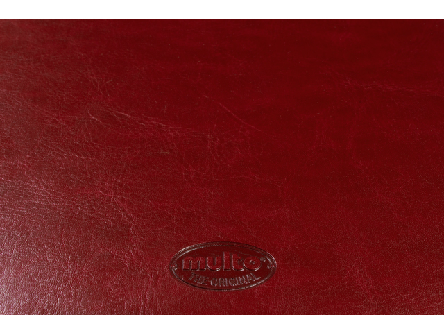 leder, rood, portemonnee, stempel, textuur