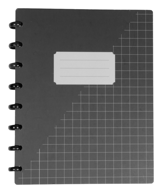 notitieboek, spiralebinder, grijs boek, ruled notebook, grid patroon