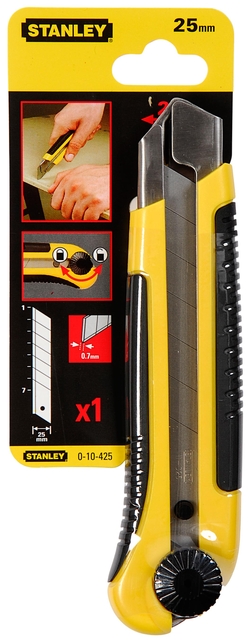 Afbreekmes Stanley Dynagrip 25mm Afbreekmes Stanley Dynagrip 25mm