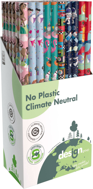 Inpakpapier IG Group Kids 200x70cm assorti Inpakpapier IG Group Kids 200x70cm assorti