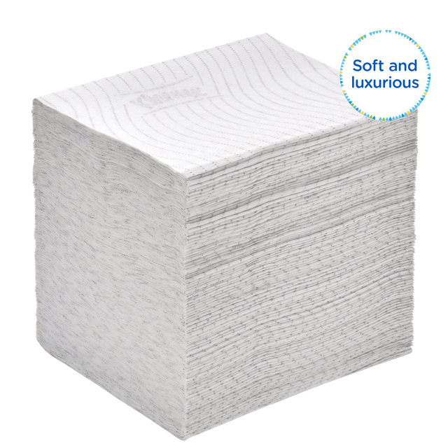 Toiletpapier Kleenex gevouwen 2-laags 110x186mm wit 8408
