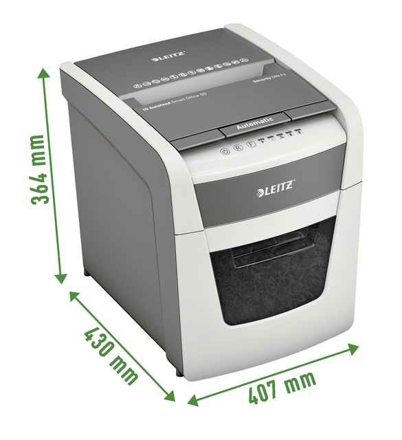 Papiervernietiger Leitz IQ Auto+ Small Office 50X P4 snippers 4x28mm