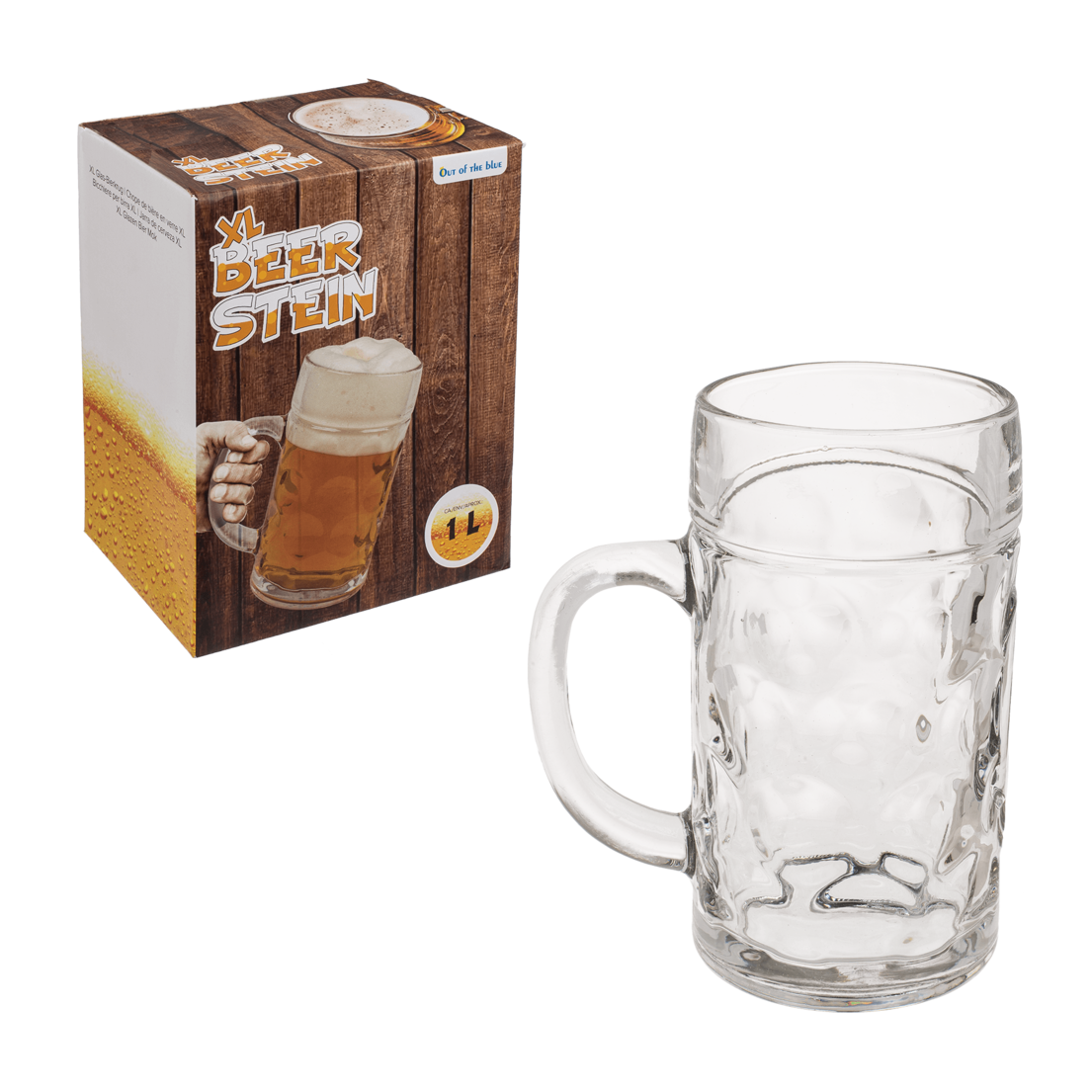 Glazen Bierpul XL - 1 liter Glazen Bierpul XL - 1 liter