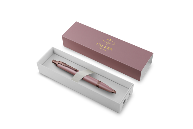 balpen, roze goud, metaal, cadeaudoos,  Parker branding not visible