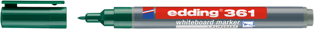 Whiteboardmarker edding 361 rond 1mm groen Whiteboardmarker edding 361 rond 1mm groen