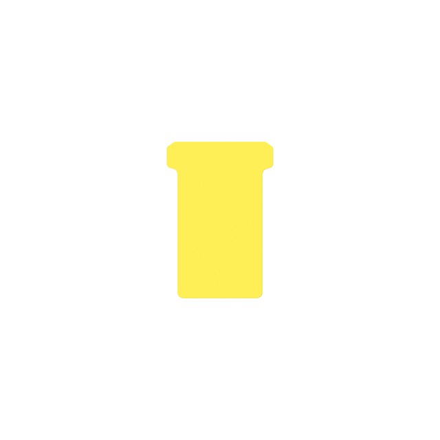 T-kaart Djois formaat 2 48mm geel 100 stuks T-kaart Djois formaat 2 48mm geel 100 stuks