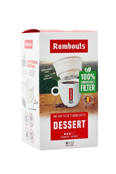 Rombouts koffie FILTER DESSERT 10 stuks Rombouts koffie FILTER DESSERT 10 stuks