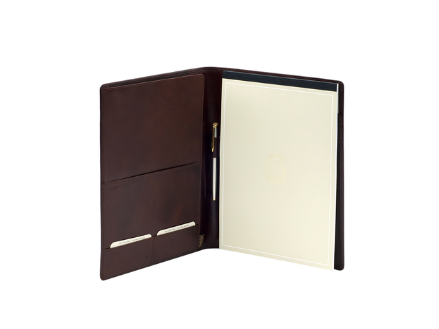 Schrijfmap van der Spek A4 buffelleer bruin Schrijfmap van der Spek A4 buffelleer bruin