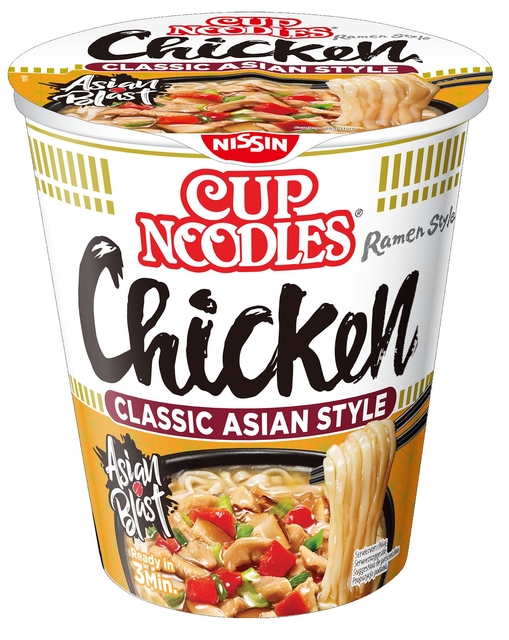 Noodles Nissin tasty chicken cup Noodles Nissin tasty chicken cup