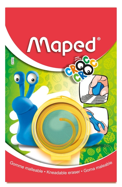Kneedgum Maped Croc Croc blister à 1 stuk blauw