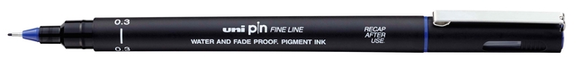Fineliner Uni-ball Pin 0.3mm blauw Fineliner Uni-ball Pin 0.3mm blauw