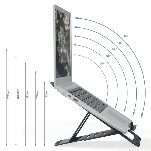 ergonomische standaard, laptop standaard, verstelbaar, lapdesk, opvouwbaar bureau