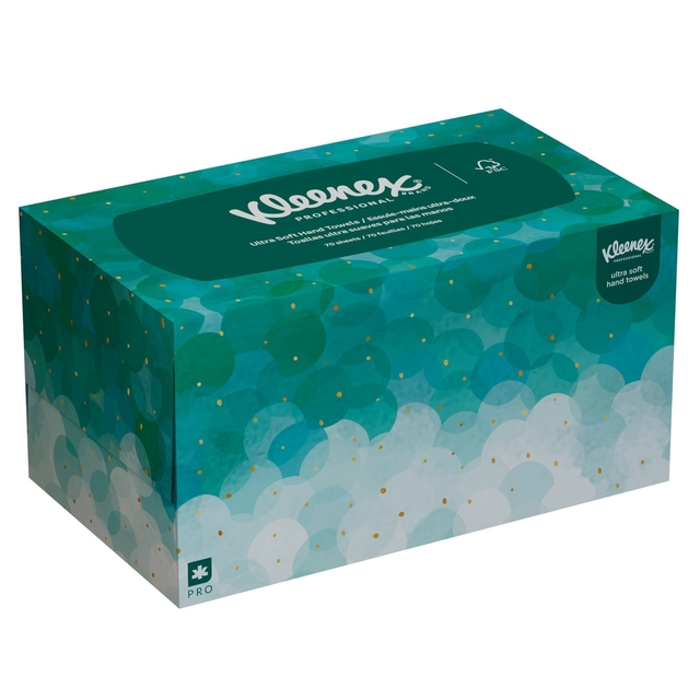 Handdoek Kleenex Ultra Pop-up Box 1-laags 226x254mm 70 vel wit 6088 Handdoek Kleenex Ultra Pop-up Box 1-laags 226x254mm 70 vel wit 6088