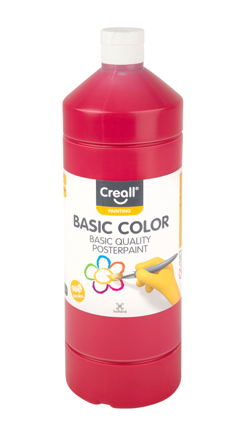 Plakkaatverf Creall basic rood 1000ml Plakkaatverf Creall basic rood 1000ml