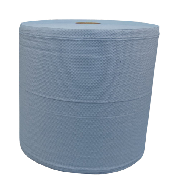 Poetspapier Katrin Industrial extra groot 3-laags 1000 vel blauw 464262