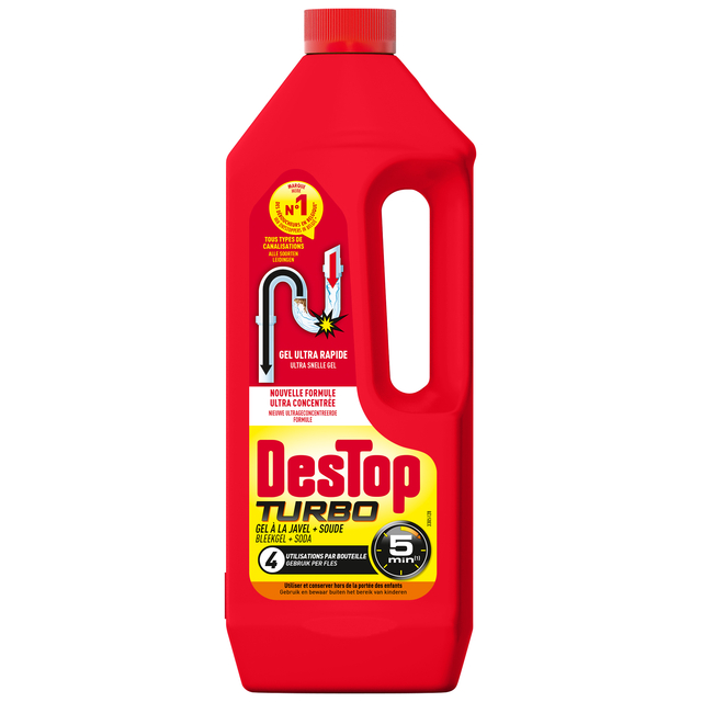 Afvoerontstopper Destop Turbo Gel  1L Afvoerontstopper Destop Turbo Gel  1L