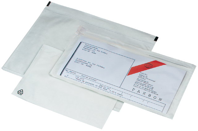 Paklijstenvelop IEZZY zelfklevend onbedrukt 225x122mm 250 stuks Paklijstenvelop IEZZY zelfklevend onbedrukt 225x122mm 250 stuks