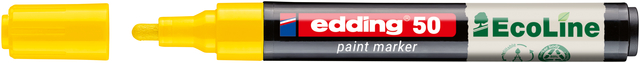 Paintmarker edding 50 EcoLine op waterbasis 2-3mm geel Paintmarker edding 50 EcoLine op waterbasis 2-3mm geel