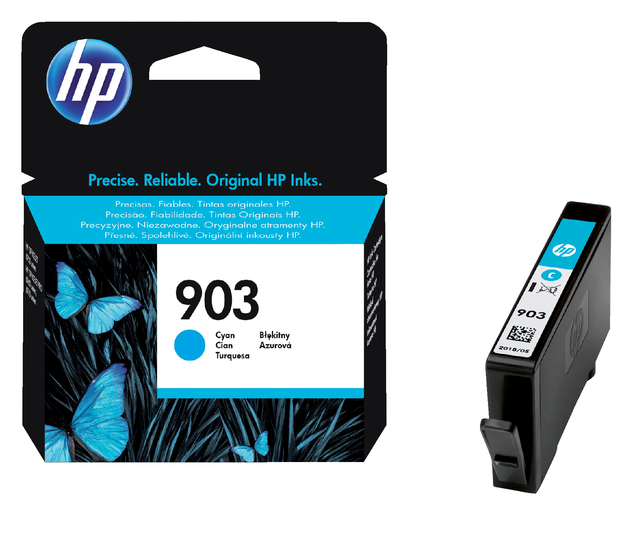 Inktcartridge HP T6L87AE 903 blauw Inktcartridge HP T6L87AE 903 blauw