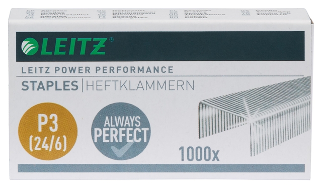 Nieten Leitz 24/6 verzinkt 1000 stuks