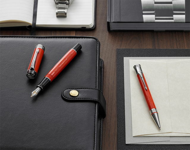Balpen Parker Duofold Classic Vintage big lacquer red CT medium